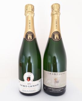 Champagne Plaque &amp; Muselet Locret-Lachaud Brut Hautvillers 75cl